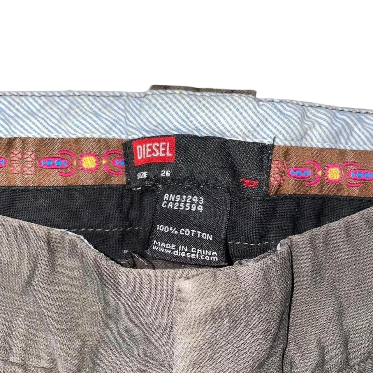 Diesel muted brown utility capris