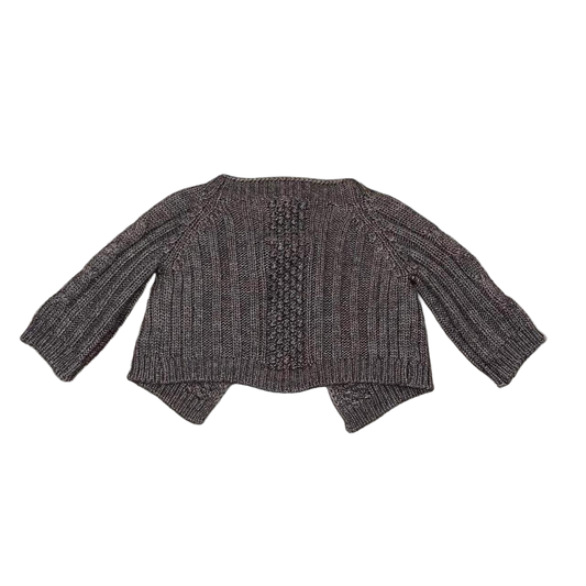 Miss Sixty gray knit crop cardigan