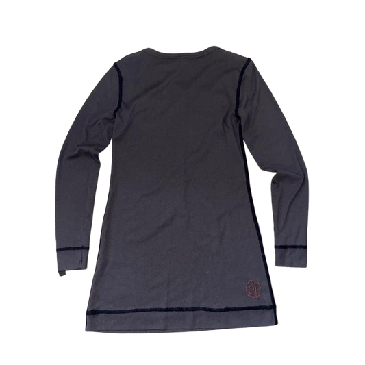 Cop. Copine dark gray long sleeve mini dress with pocket details