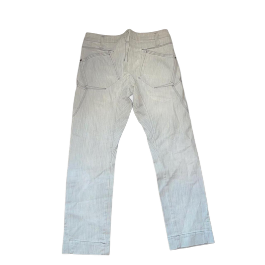 Marithe + Francois Girbaud gray denim straight leg jeans