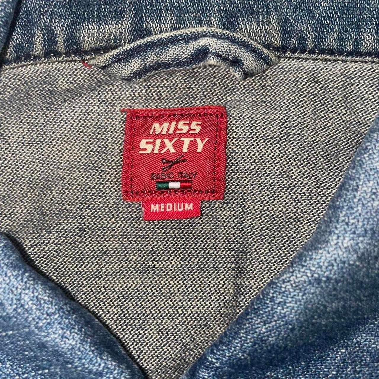 Miss Sixty medium wash denim jacket with zipper detailing