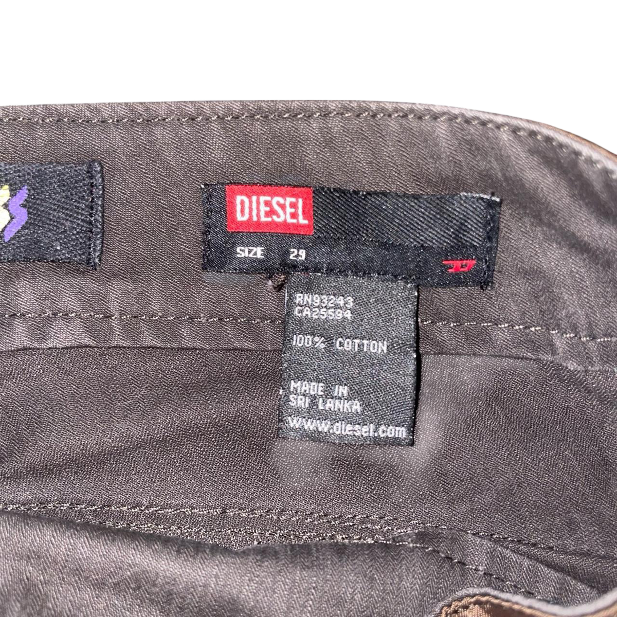 Diesel brown utility cargo pants
