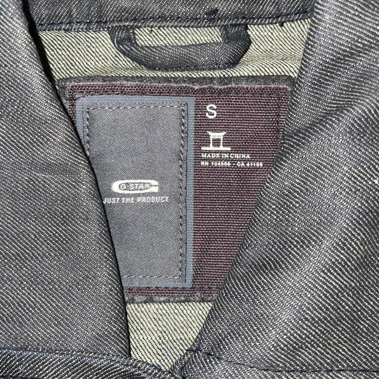 G-Star dark wash asymmetric denim utility jacket