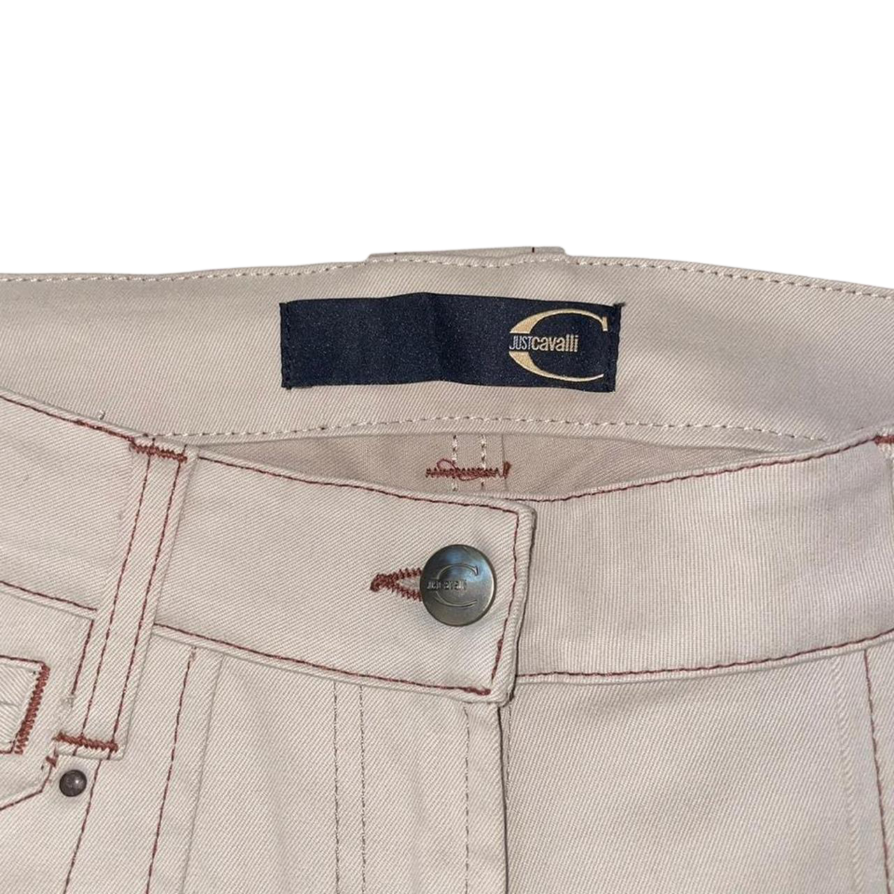 Just Cavalli beige capris with contrast stitching