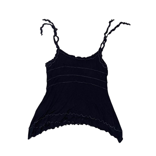 Cop. Copine black graphic subversive cami