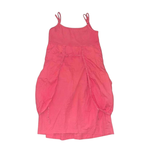 Cop. Copine faded red embroidered bubble dress