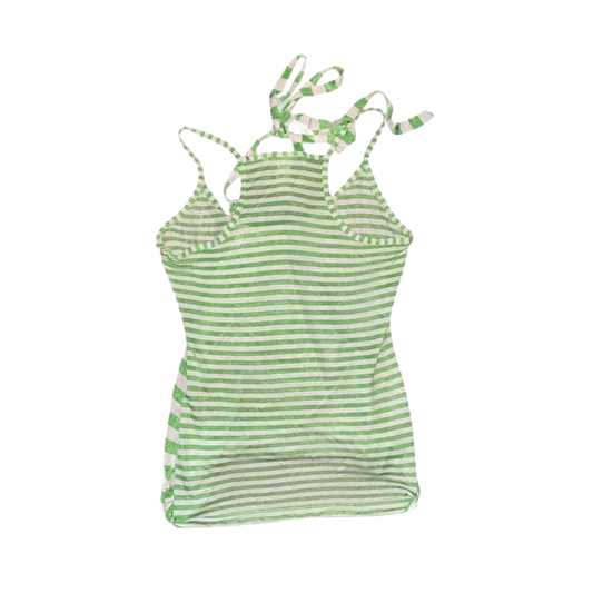 Miss Sixty green striped layered cami