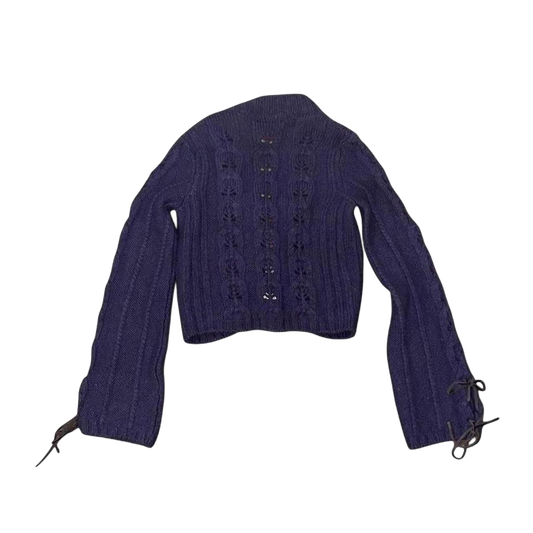 Miss Sixty dark purple knit cardigan