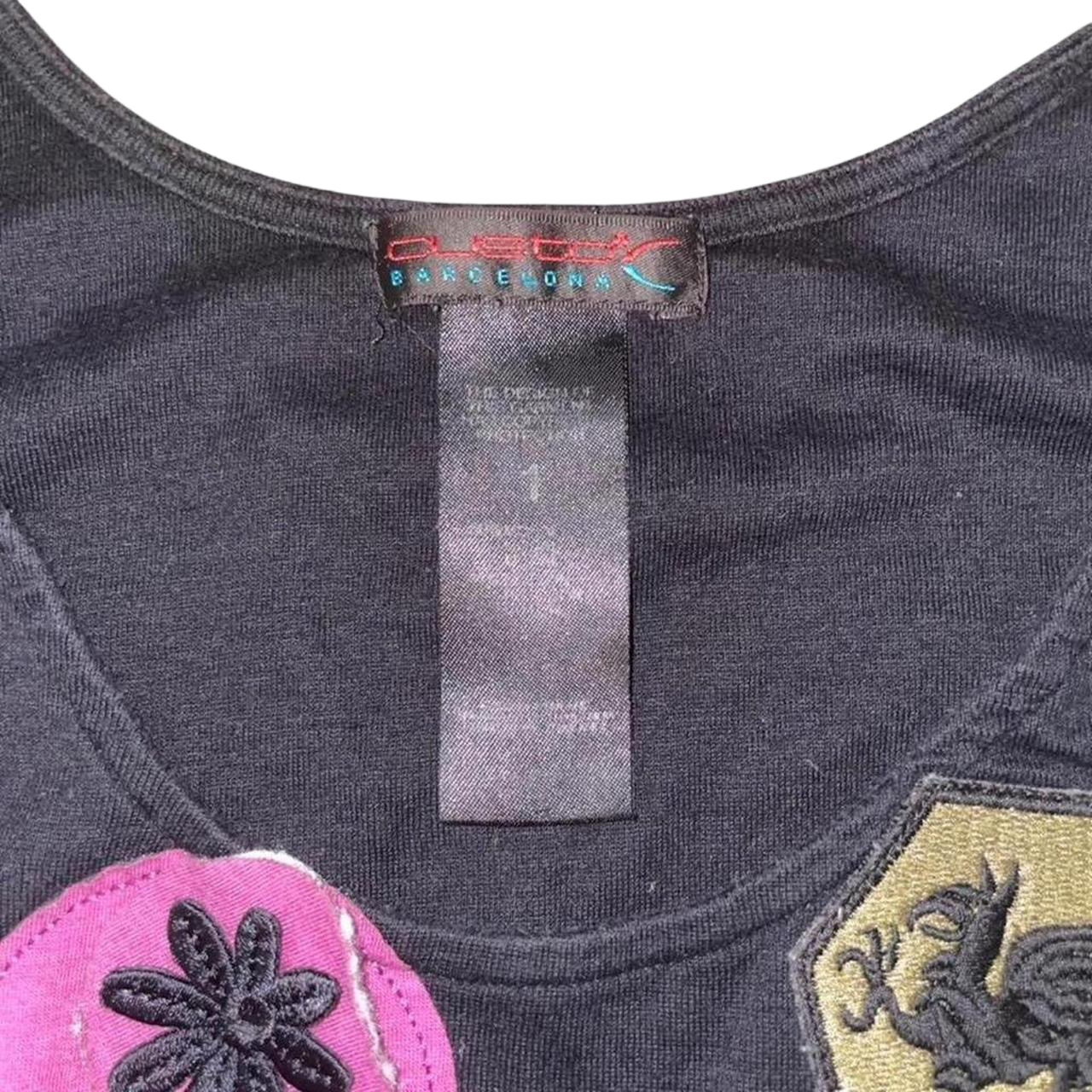 Custo Barcelona black spot graphic cami