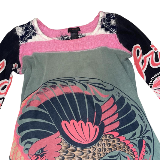 Custo Barcelona multicolor frida graphic long sleeve | mid-2000s