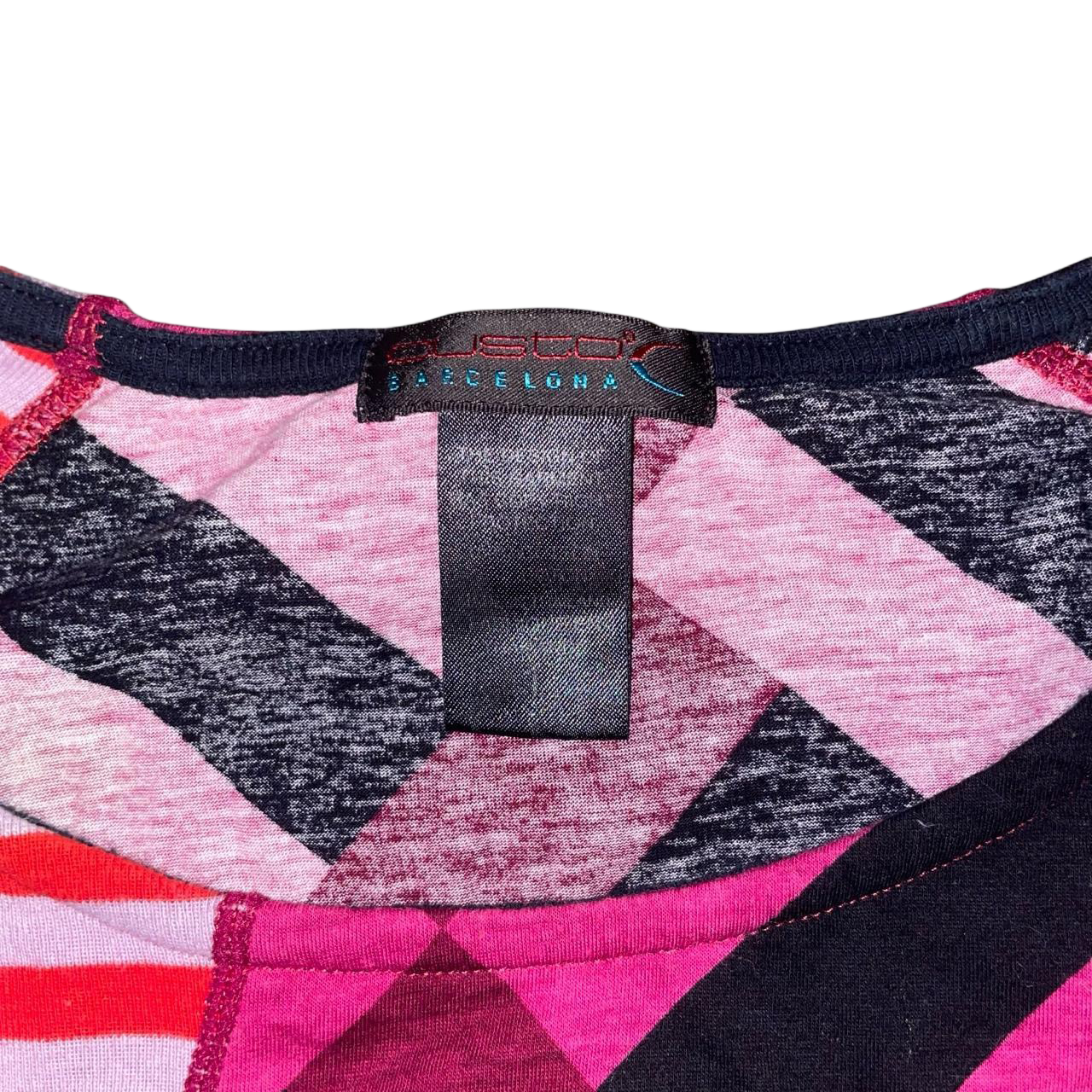 Custo Barcelona pink pattern sequin long sleeve | mid-2000s