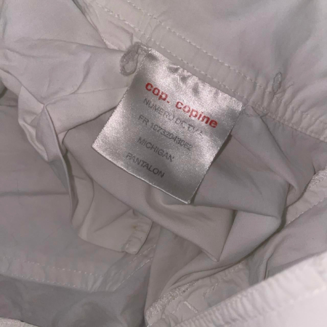 Cop. Copine white oversized gathered capris | mid-2000s