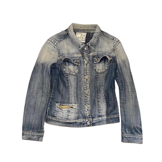 Miss Sixty faded denim button up jacket