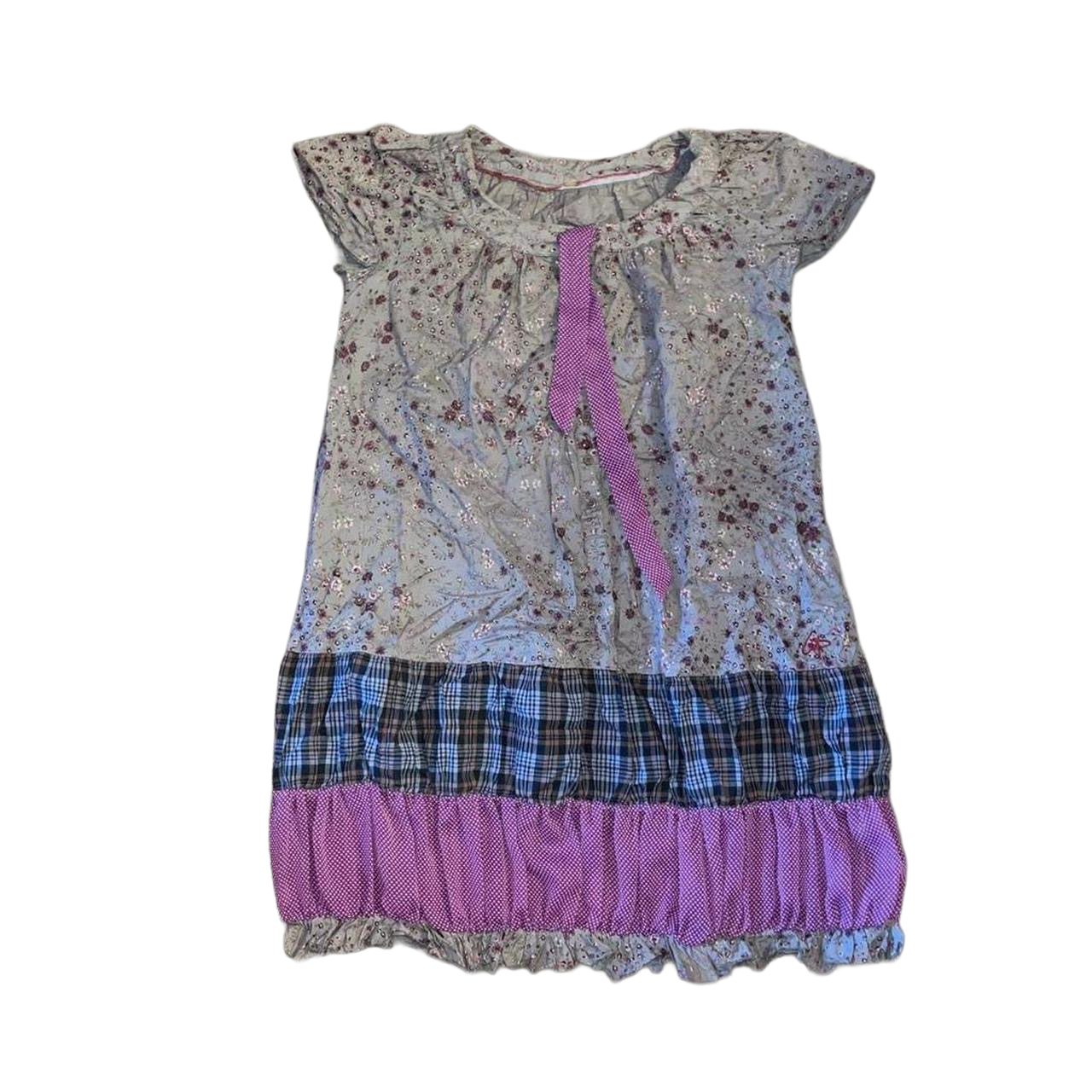 Cop. Copine sheer floral babydoll mini dress