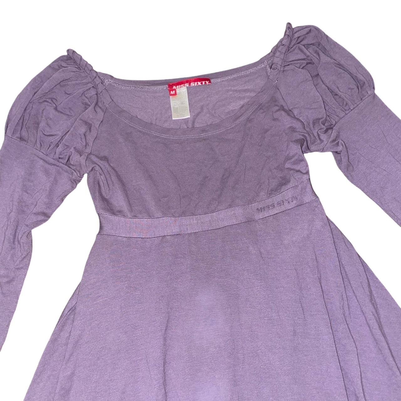 Miss Sixty lavender puff sleeve bubble dress