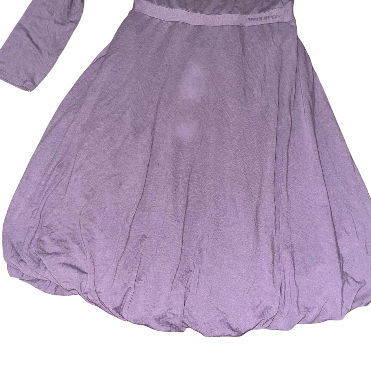 Miss Sixty lavender puff sleeve bubble dress