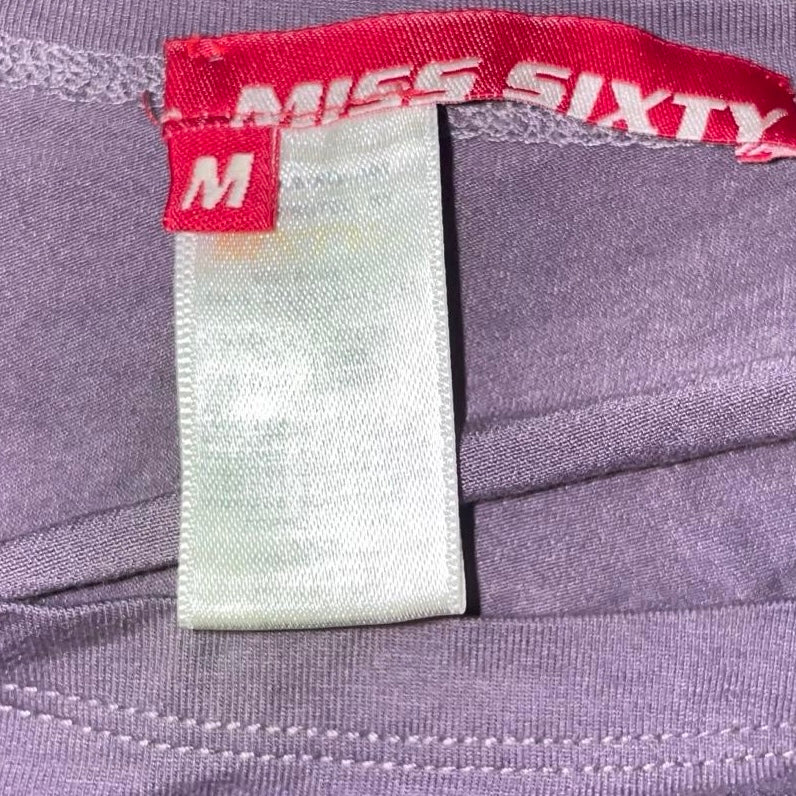 Miss Sixty lavender puff sleeve bubble dress