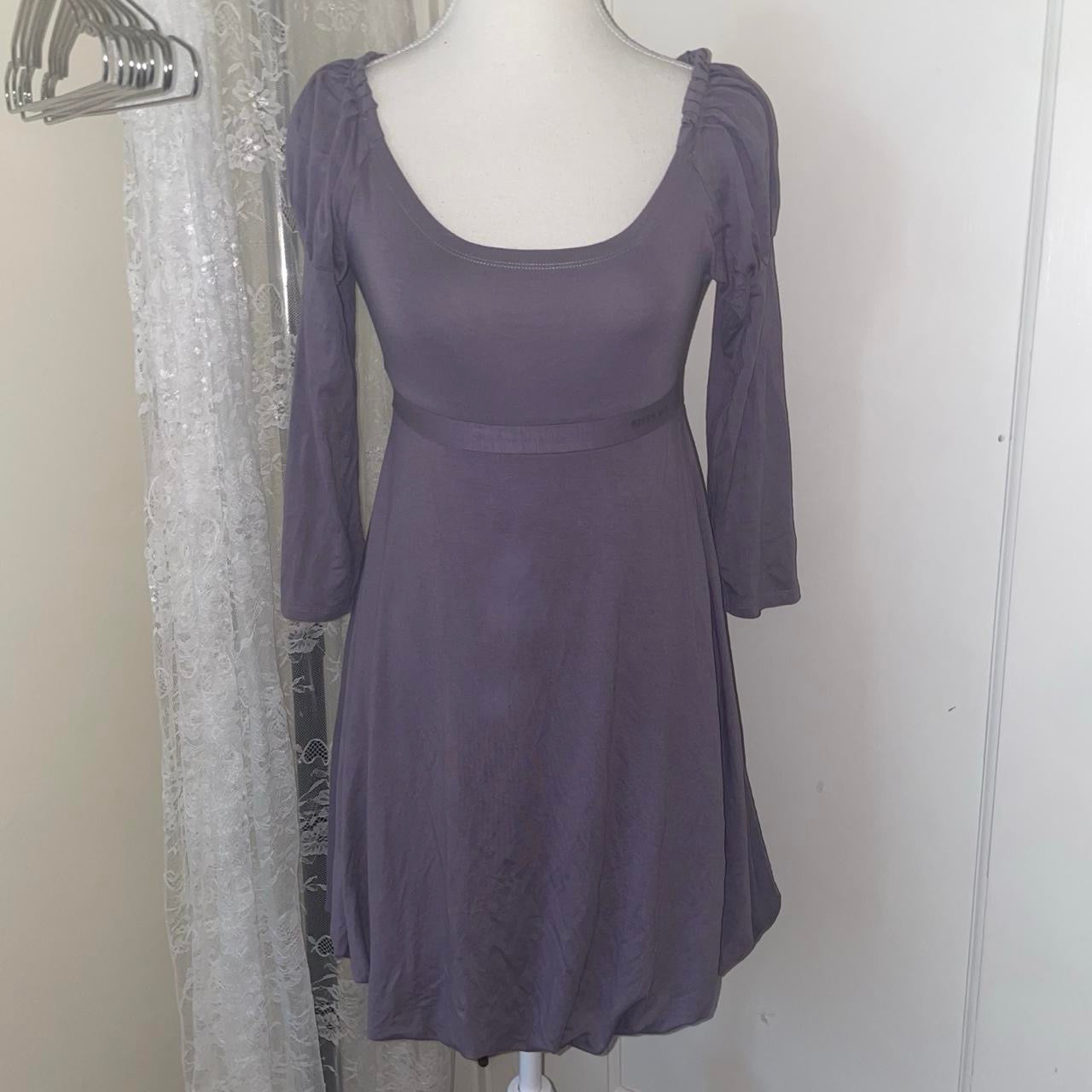 Miss Sixty lavender puff sleeve bubble dress