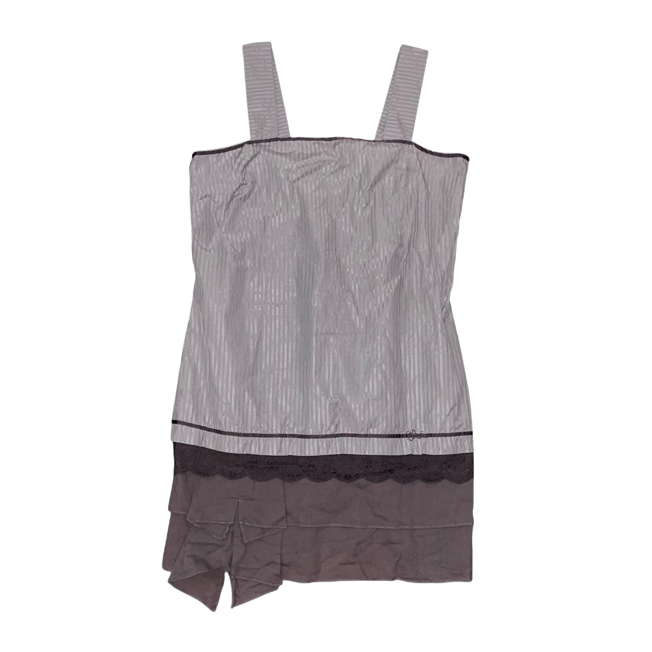 Cop. Copine silver drop waist dress