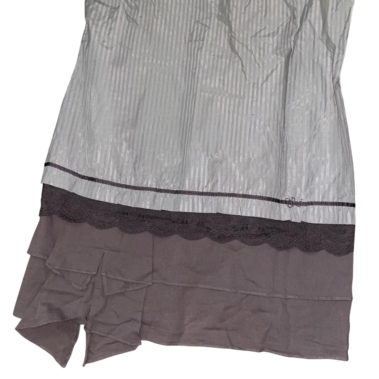 Cop. Copine silver drop waist dress