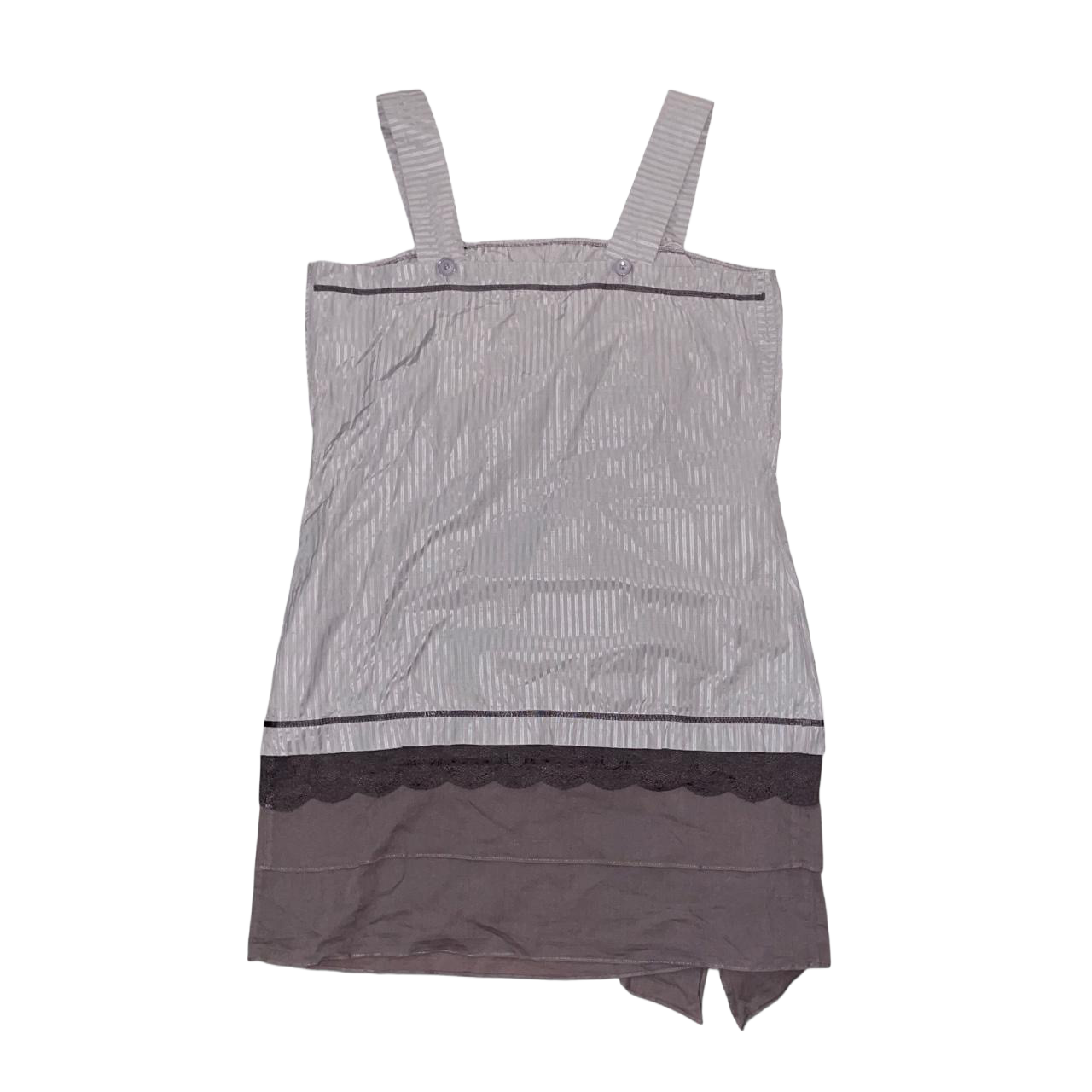 Cop. Copine silver drop waist dress