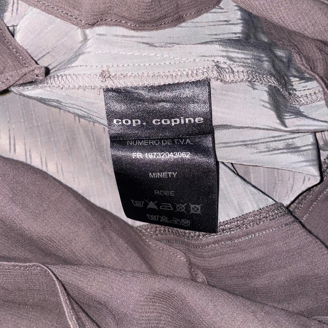 Cop. Copine silver drop waist dress