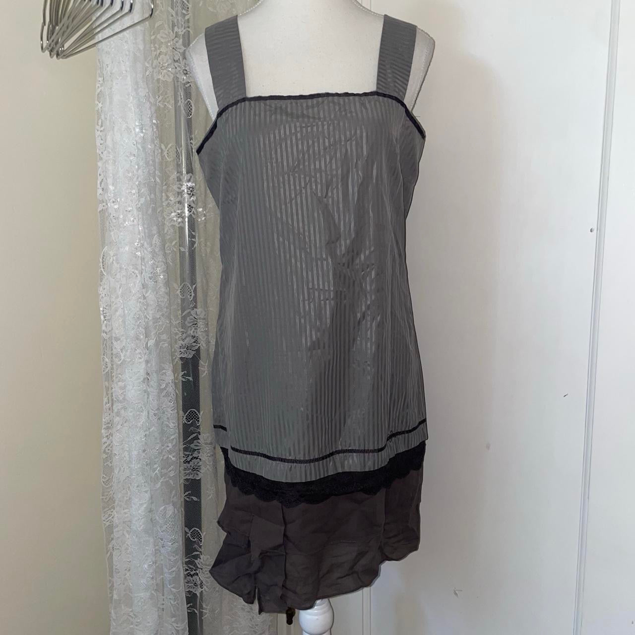 Cop. Copine silver drop waist dress