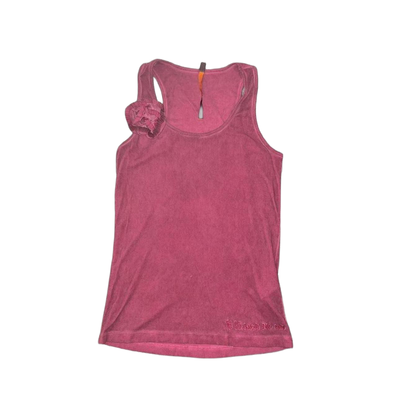 Cop. Copine dark pink tank with rosette detail