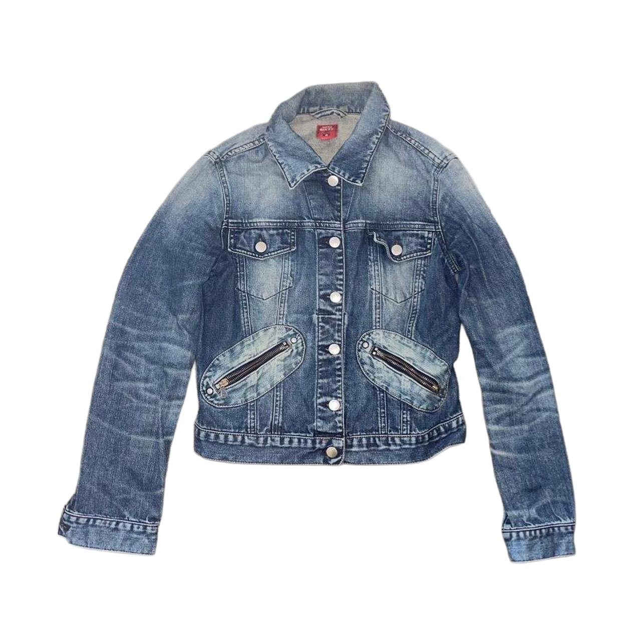 Miss Sixty medium wash denim jacket with zipper detailing