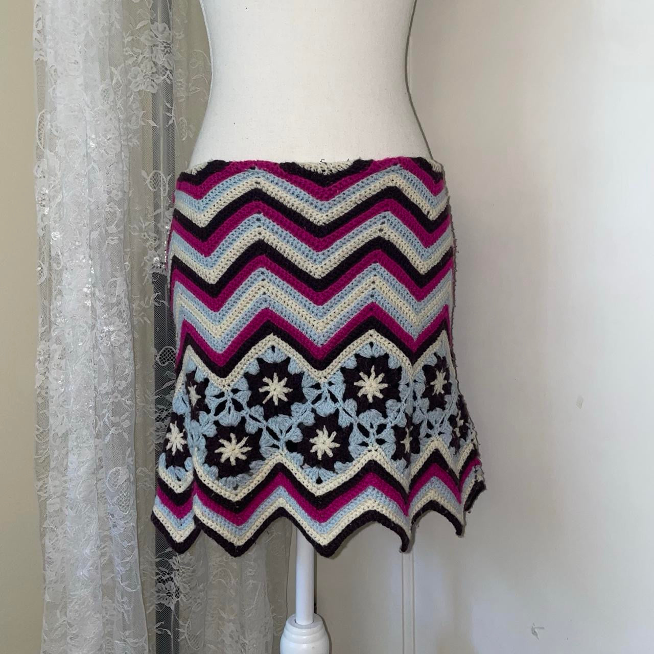 Custo Barcelona crochet mini skirt