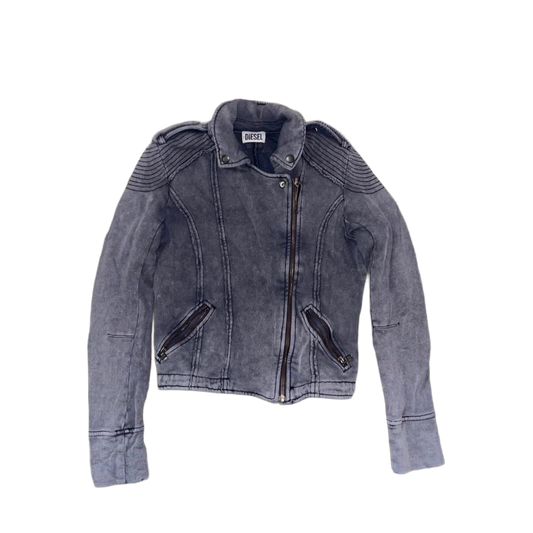 Diesel gray utility asymmetric jacket
