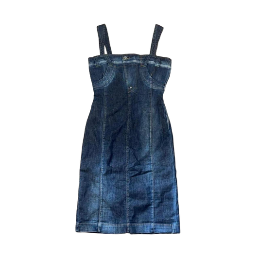 Miss Sixty dark wash denim midi dress