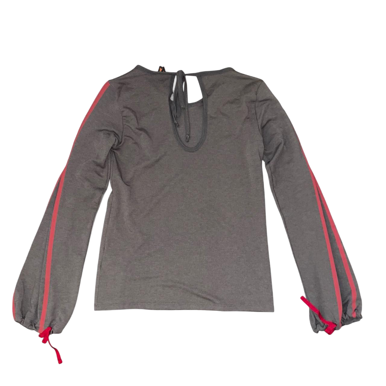 Cop. Copine brown long sleeve with red accents