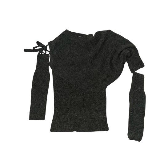 Paloma wool dark gray wool avant garde sweater