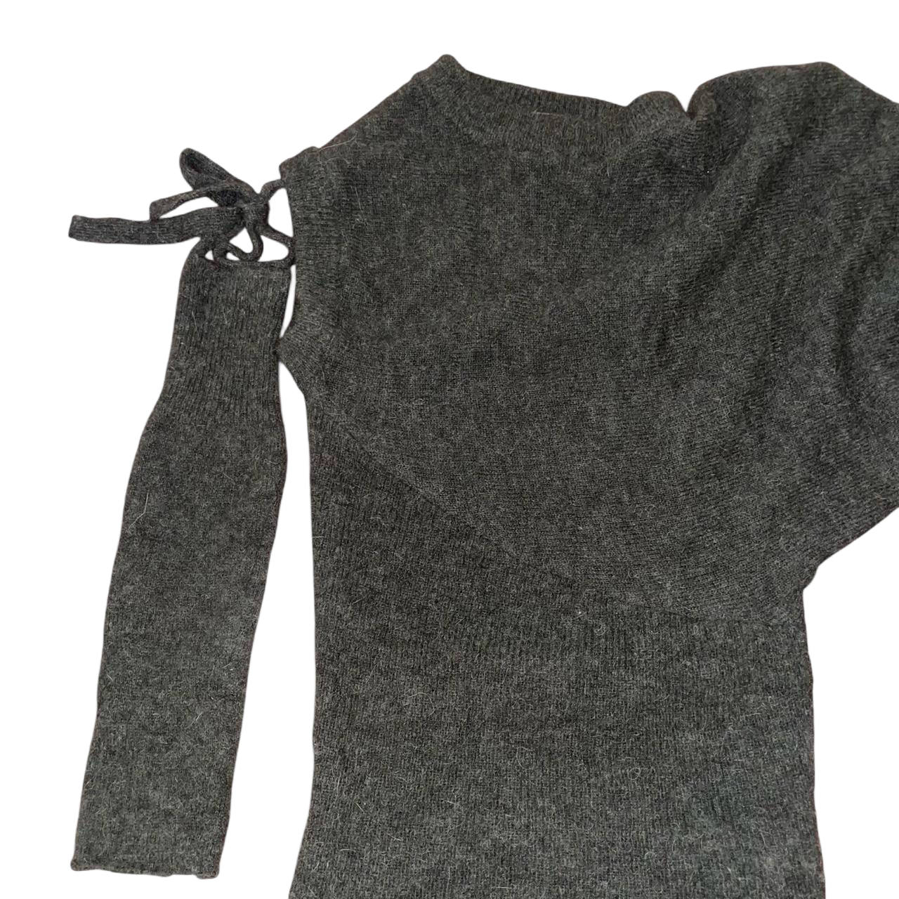 Paloma wool dark gray wool avant garde sweater