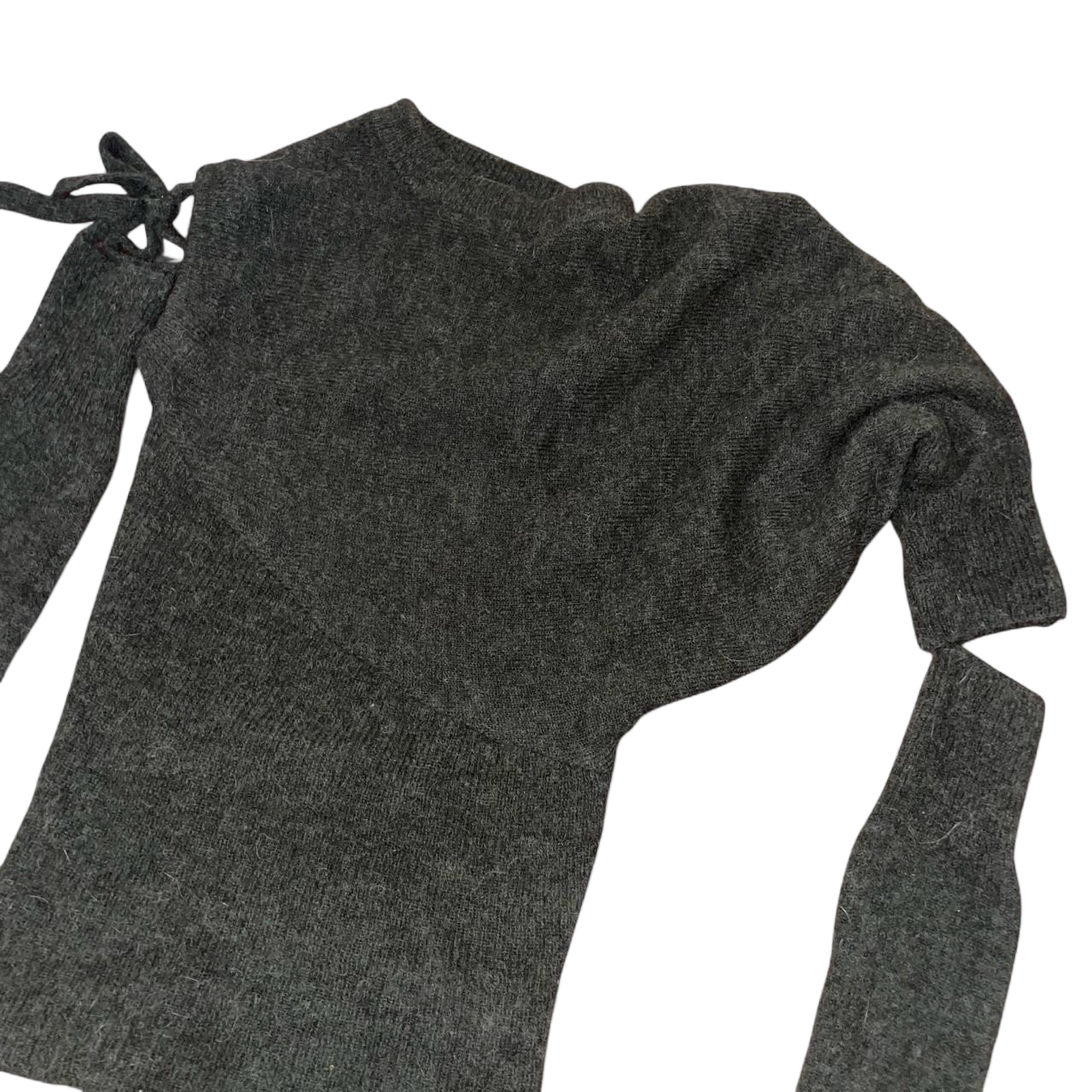 Paloma wool dark gray wool avant garde sweater