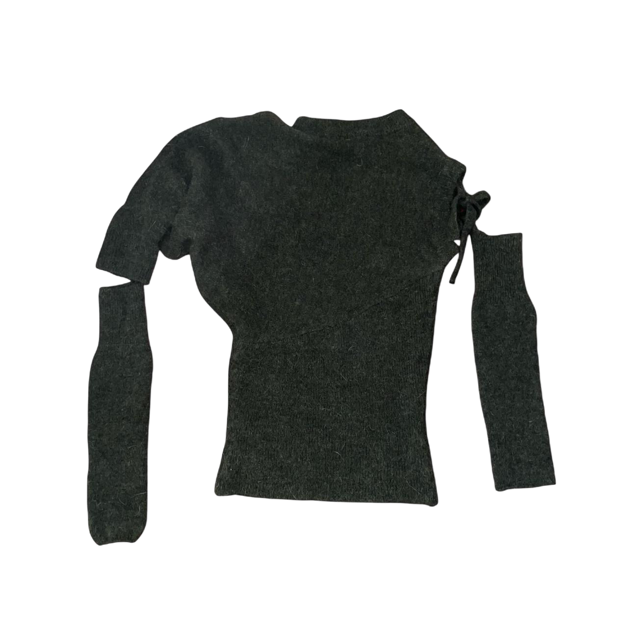 Paloma wool dark gray wool avant garde sweater