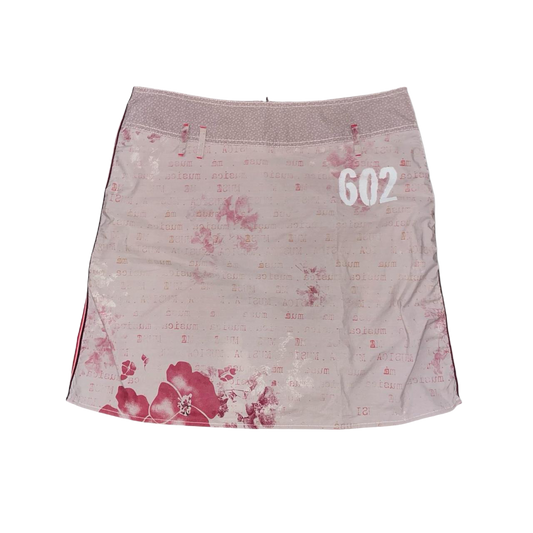 Cop. Copine mauve text graphic midi skirt