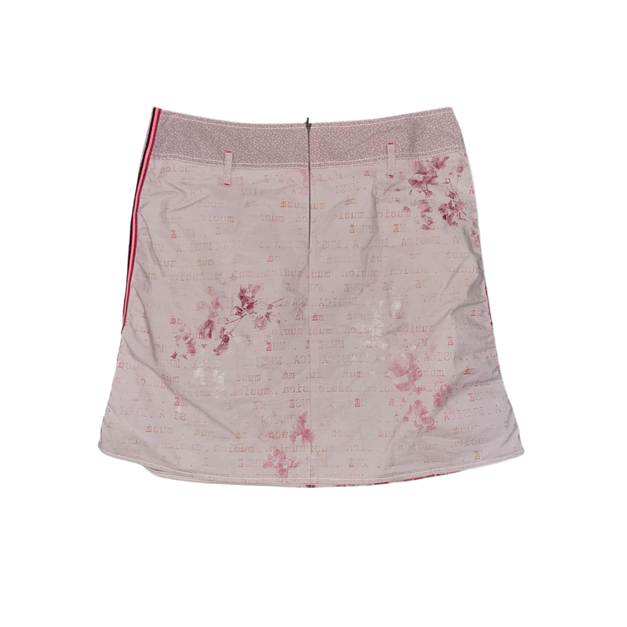 Cop. Copine mauve text graphic midi skirt