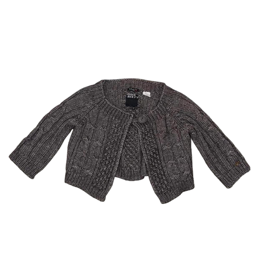 Miss Sixty gray knit crop cardigan