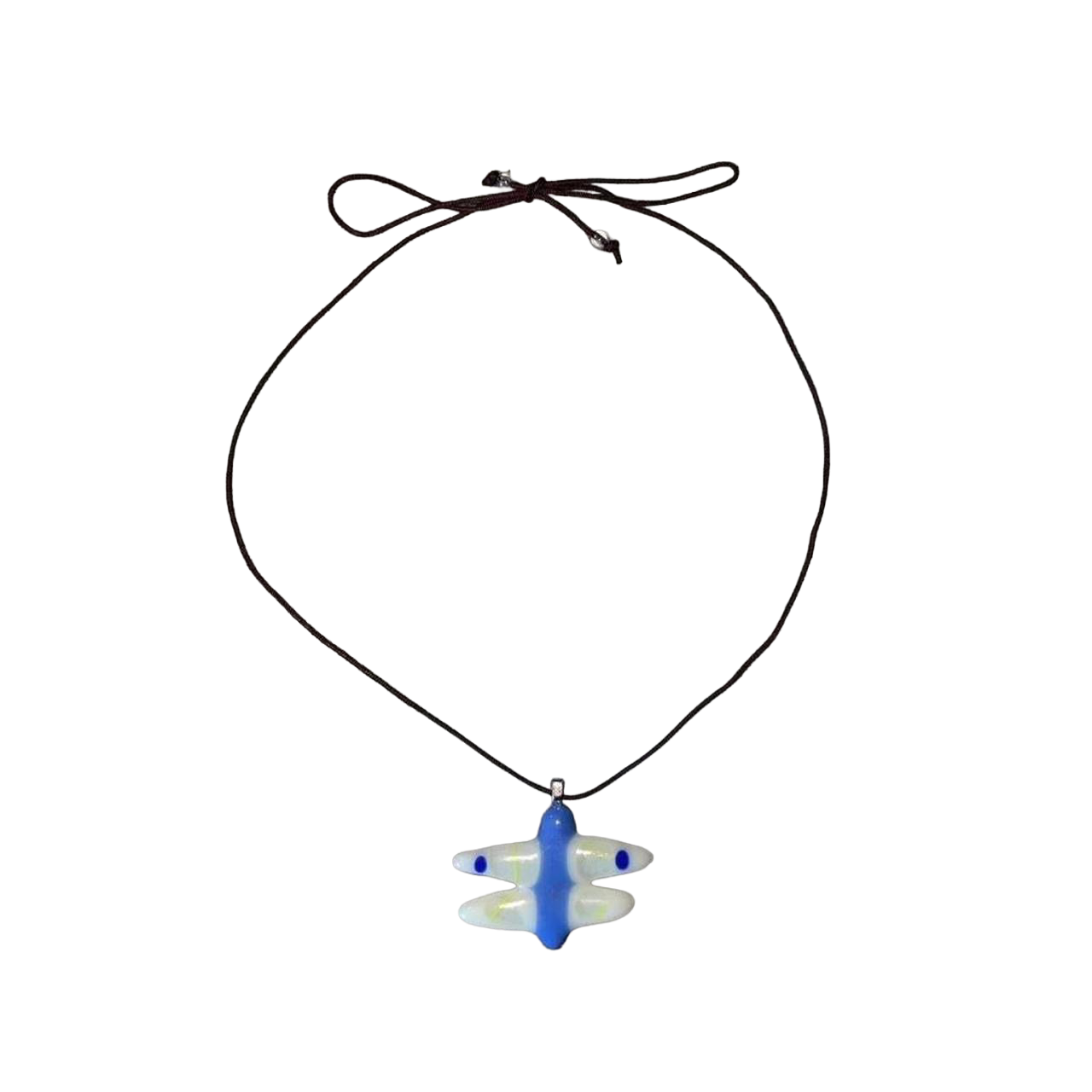 Handmade glass-fused dragonfly pendant necklace
