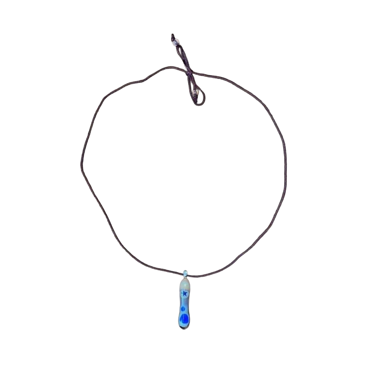 Handmade earth-tone pendant necklace with star detail