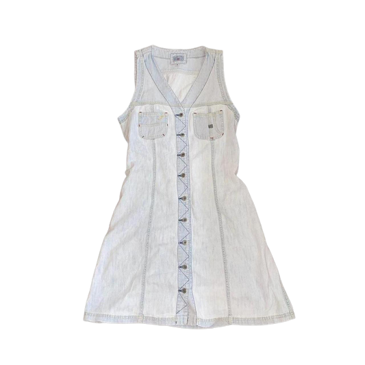 Miss Sixty faded light wash denim dress