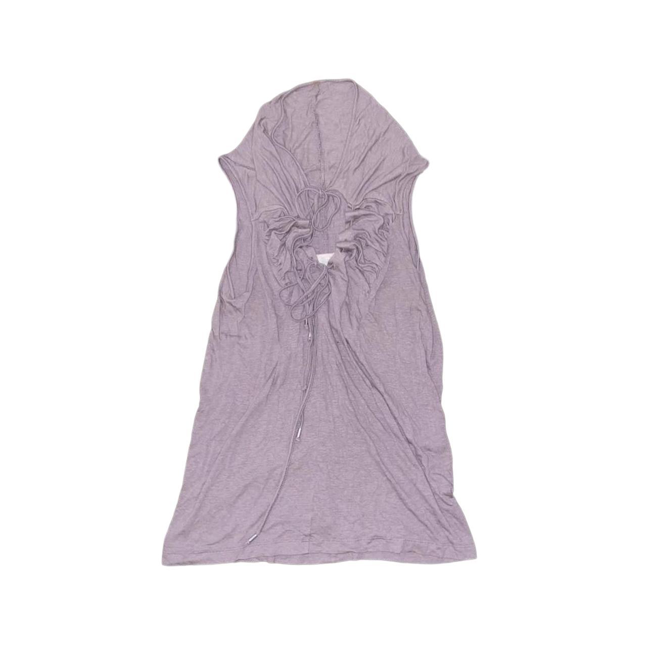 Cop. Copine gray gathered avant garde top