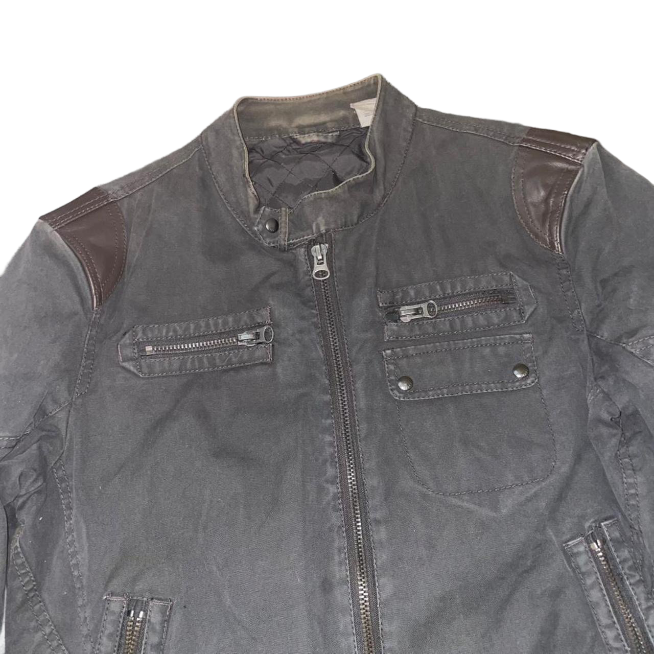 Miss Sixty dark gray utility workwear jacket