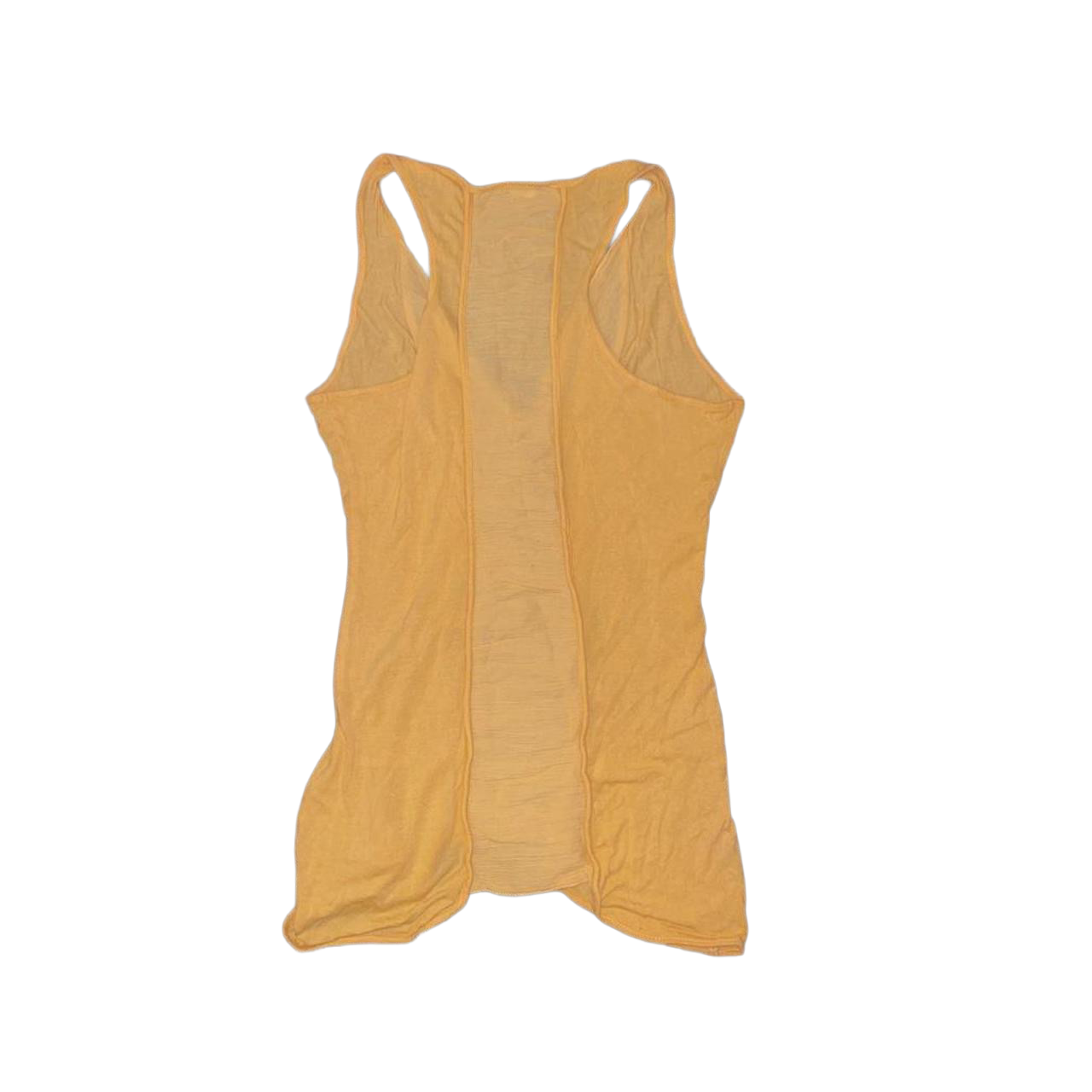Miss Sixty yellow ruched silk top