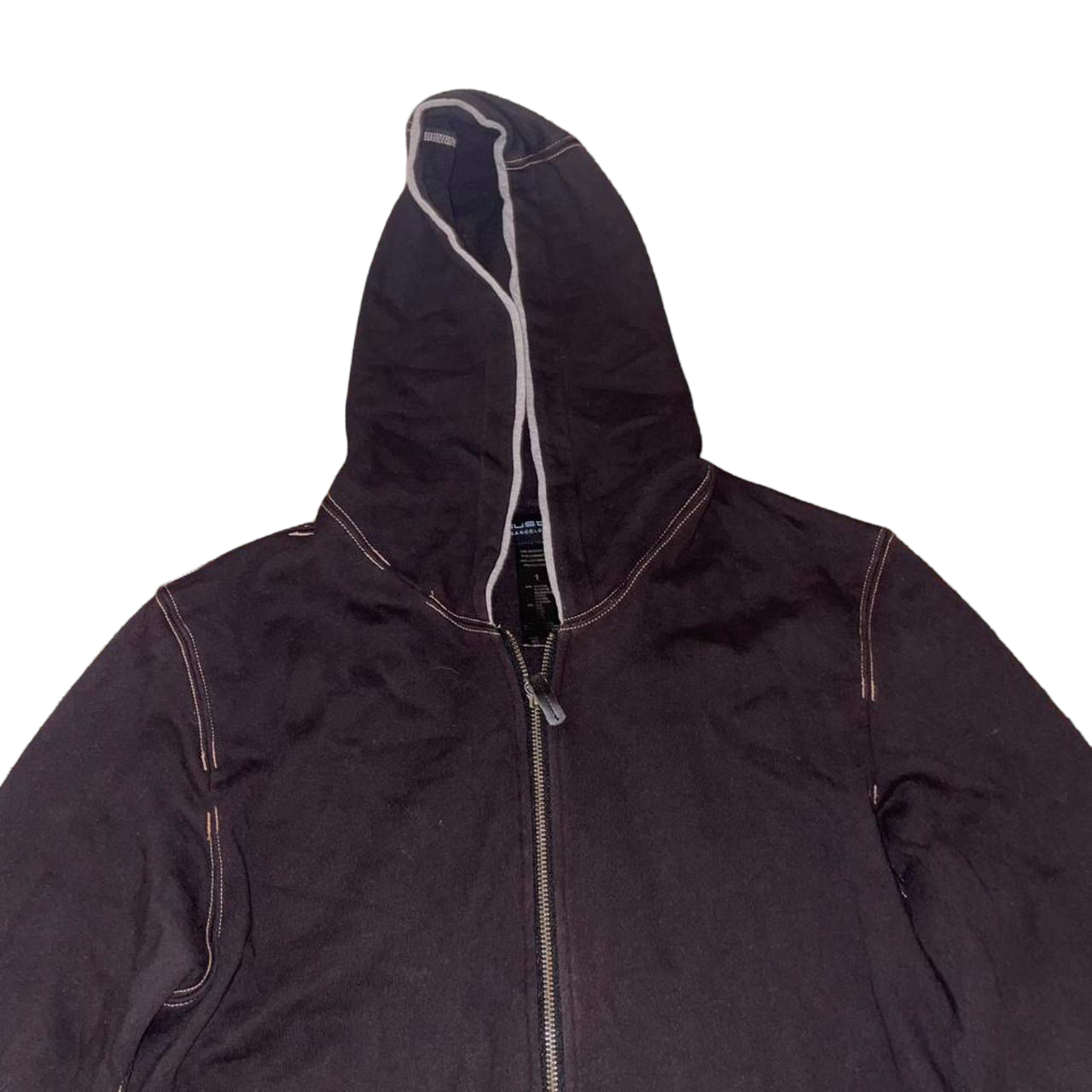 Custo Barcelona black and silver embroidered zip up