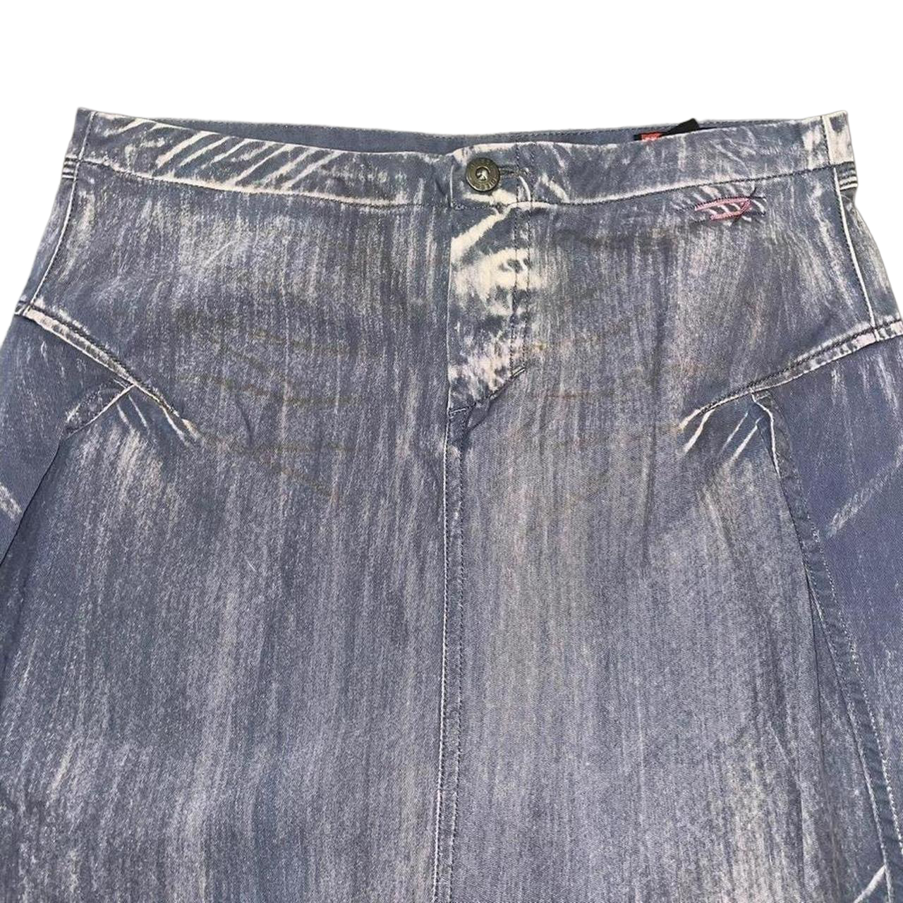 Vintage Diesel gray faded midi skirt