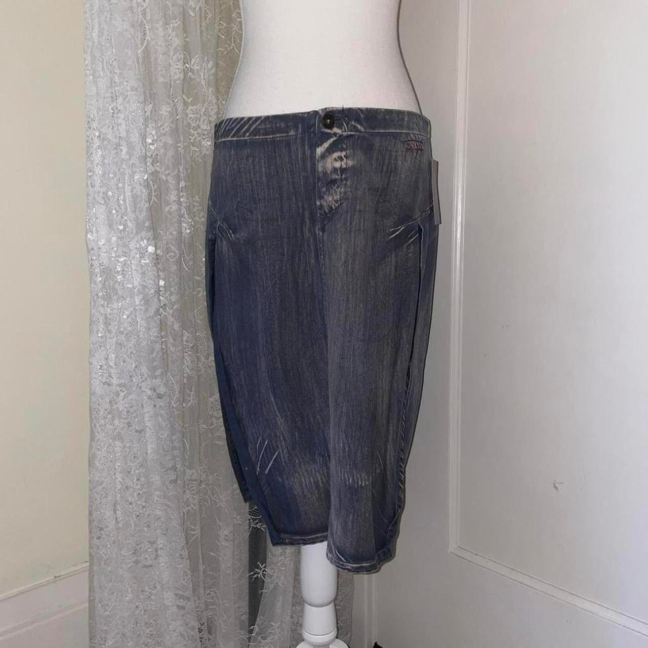 Vintage Diesel gray faded midi skirt