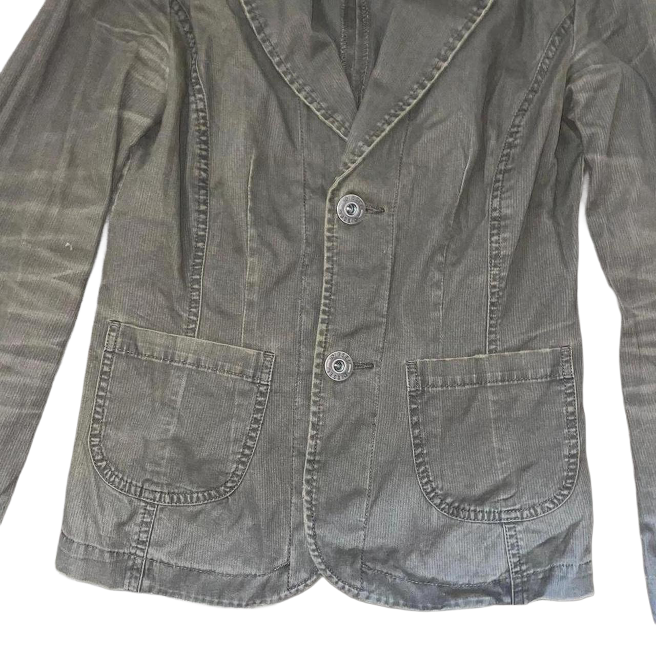 Diesel khaki green fitted jacket